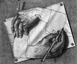 Hænder af Escher